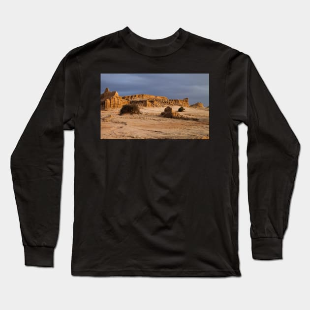 Ancient Land Forms at Sunset Long Sleeve T-Shirt by Carole-Anne